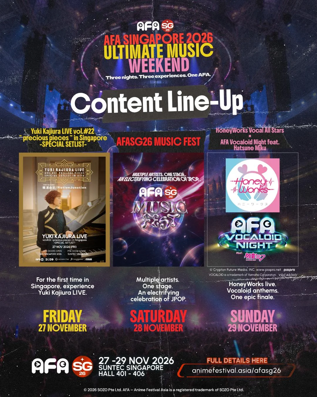 Anime Festival Asia Singapore 2026 concert promotional image