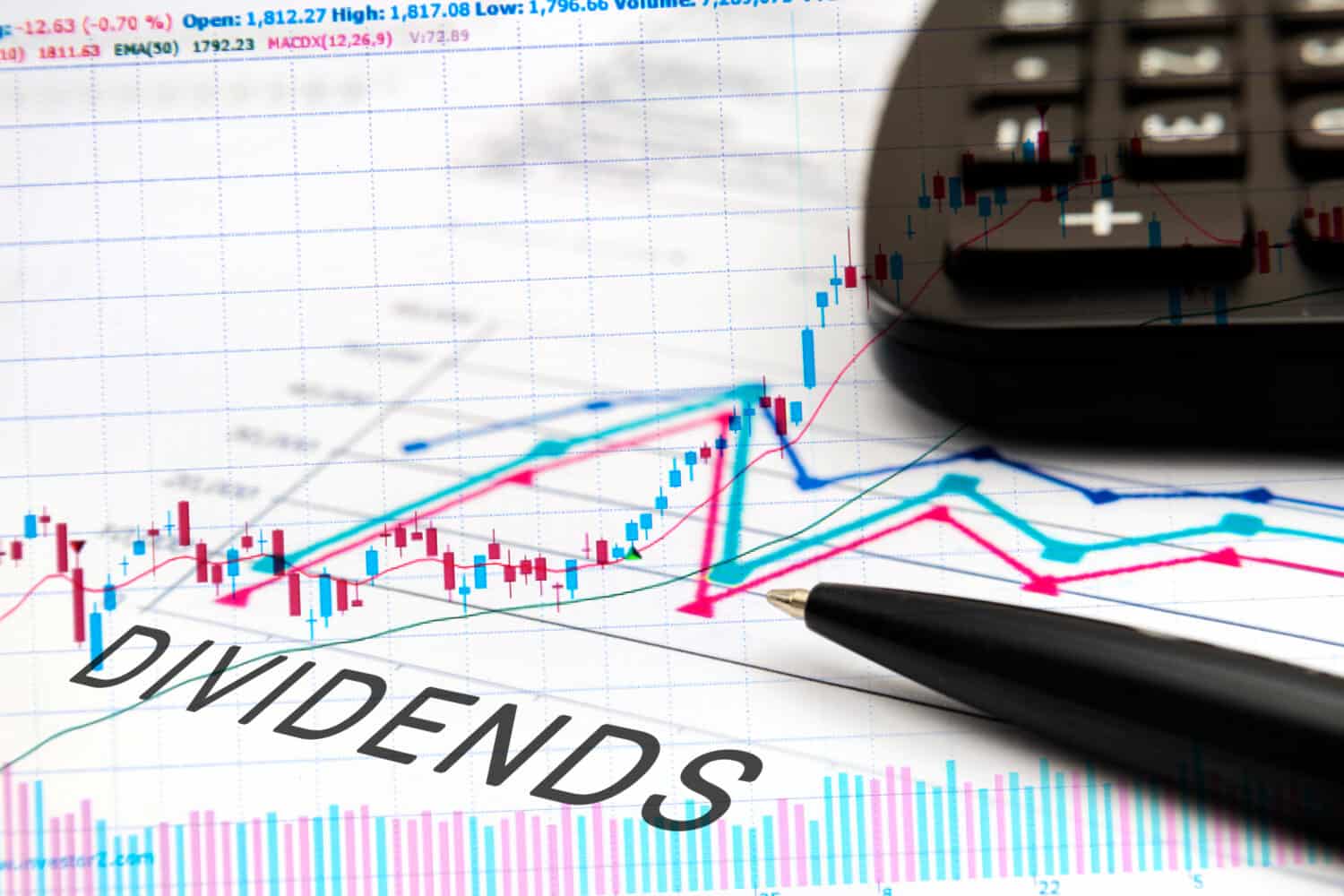 Dividend payment calendar illustration