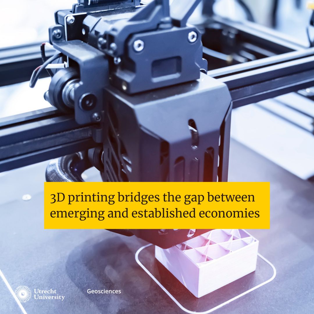 Utrecht University research on 3D printing's global impact
