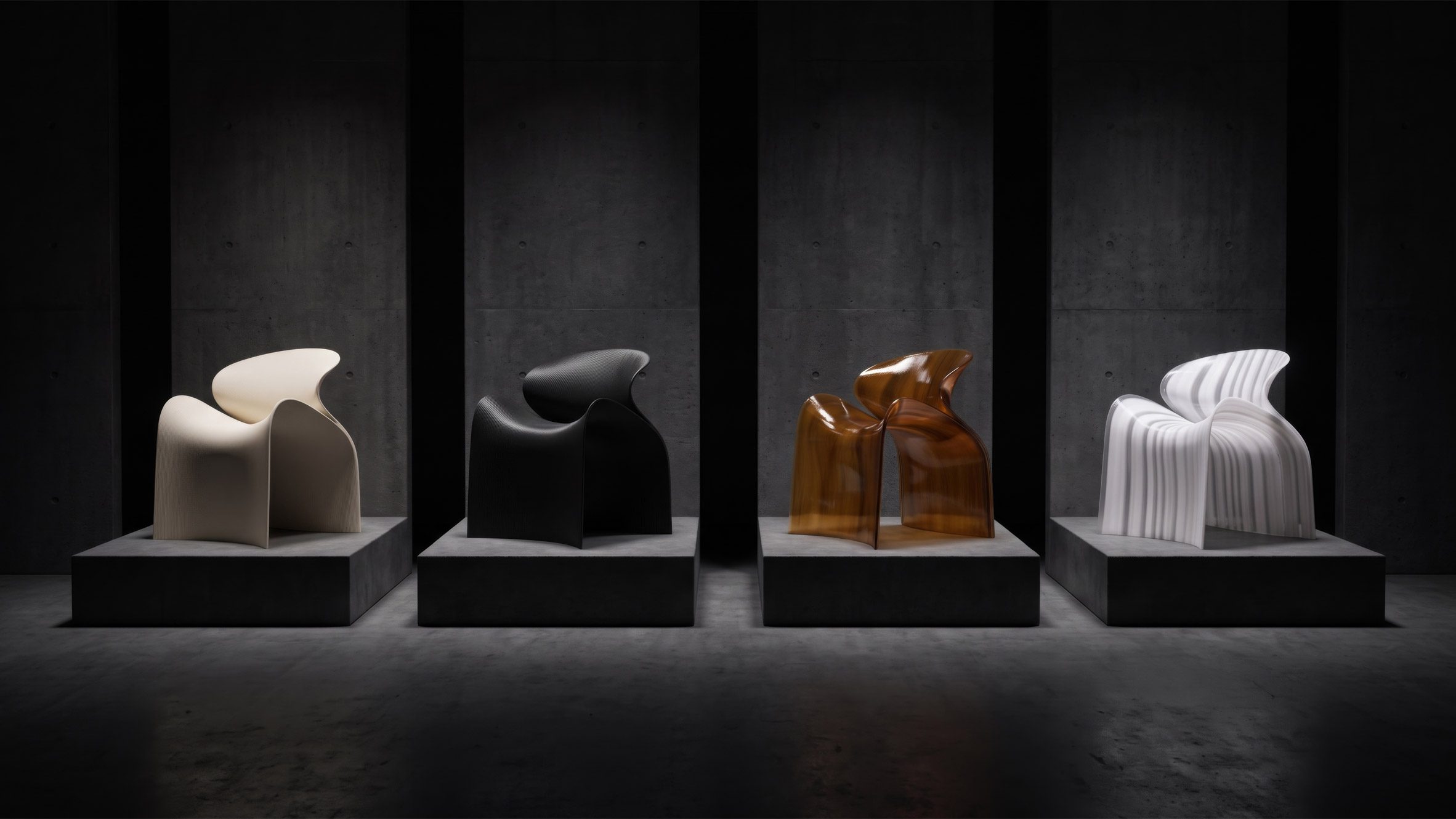 3D-printed chair demonstrating additive design applications
