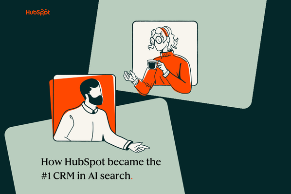 HubSpot AEO case study - becoming #1 CRM in AI search
