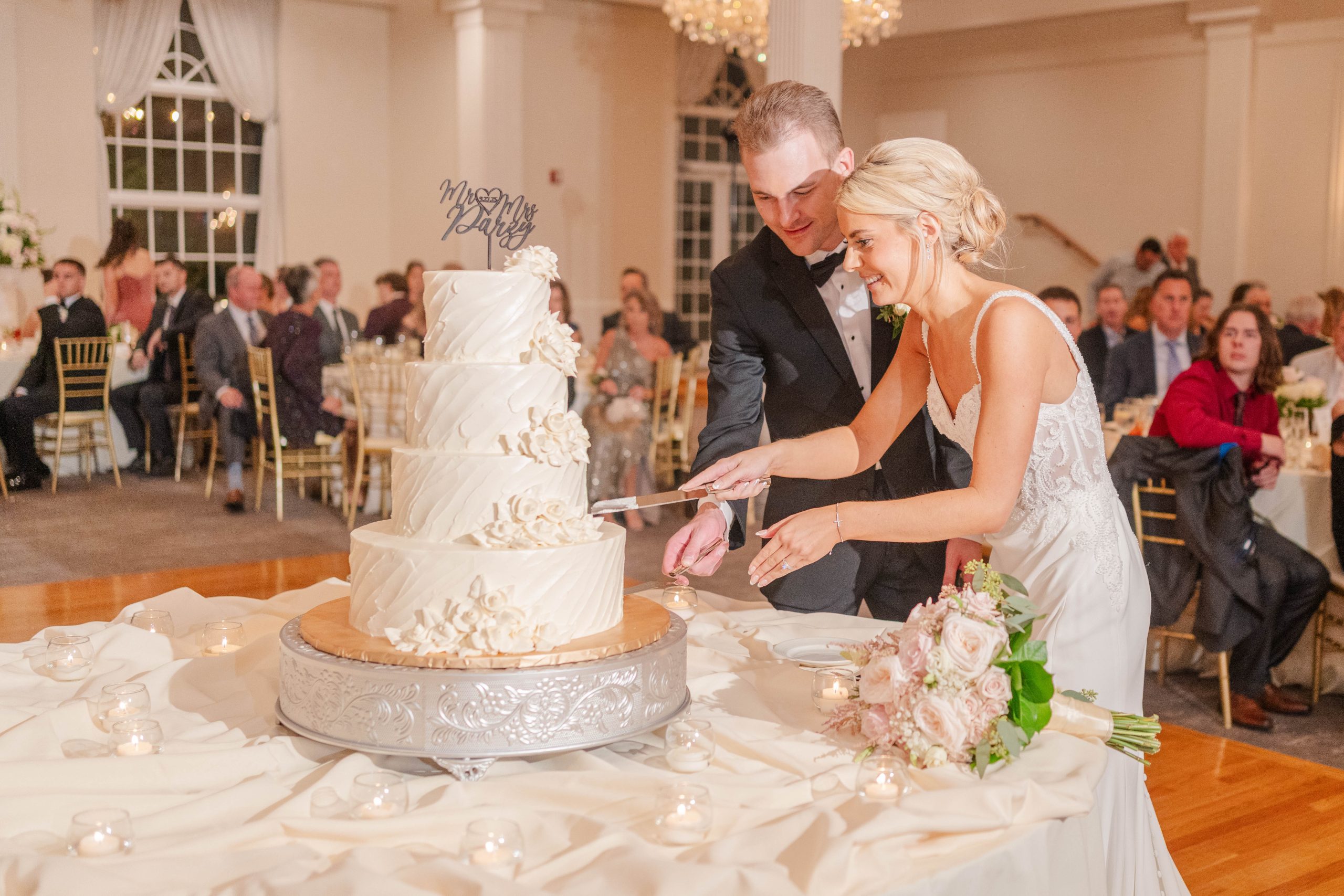 A luxury wedding venue setting illustrating 2026's top venue trends as outlined by Abbington Distinctive Banquets