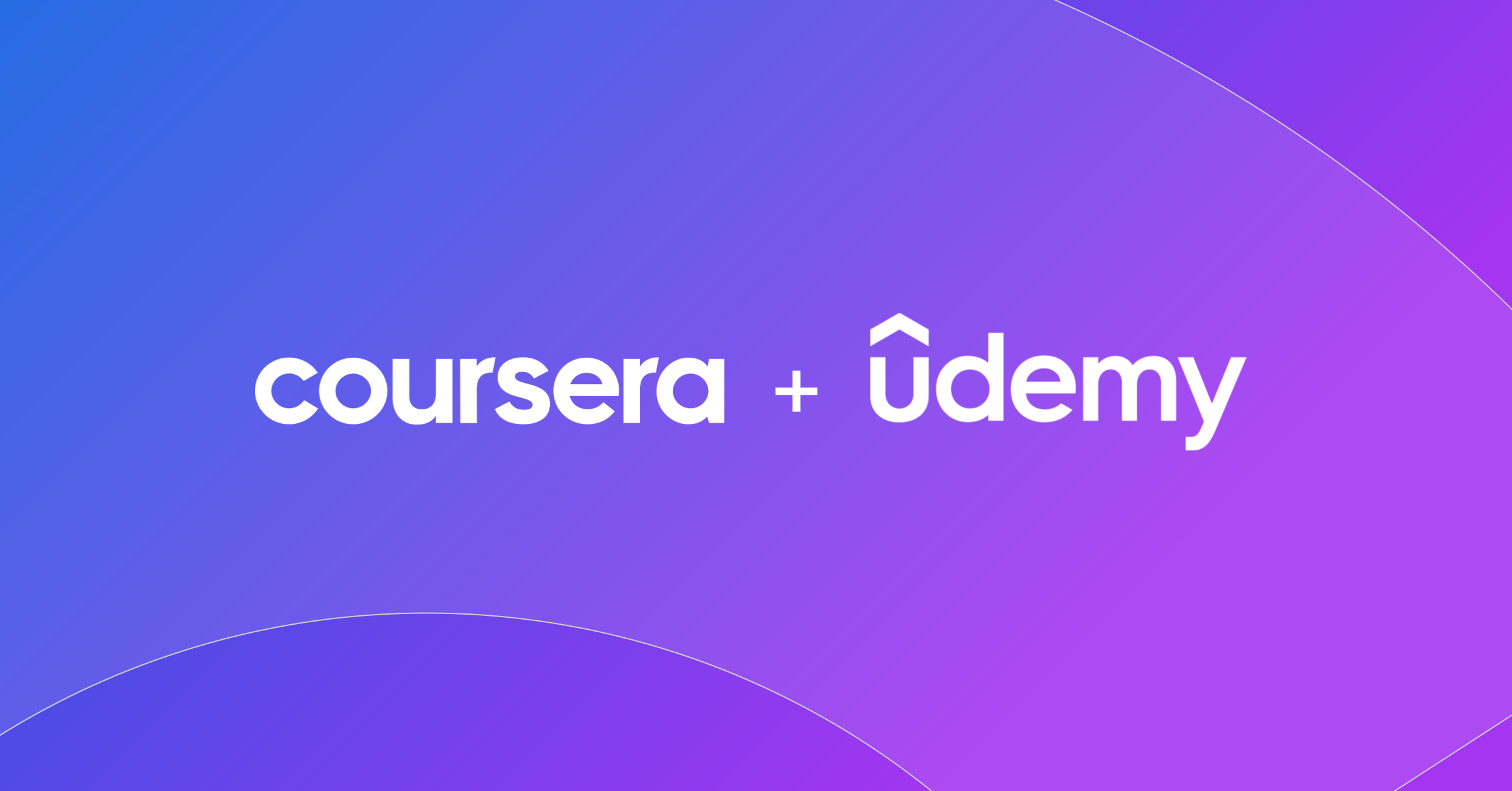 Coursera and Udemy merger announcement graphic