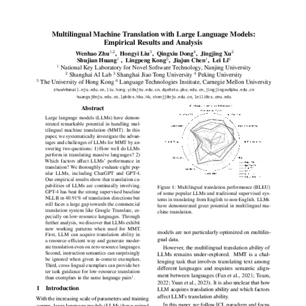 Benchmark comparison chart for multilingual translation models