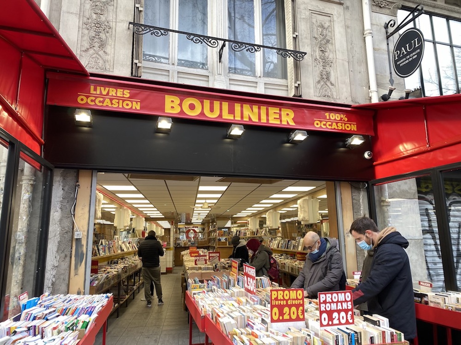 Boulinier second-hand bookshop expansion