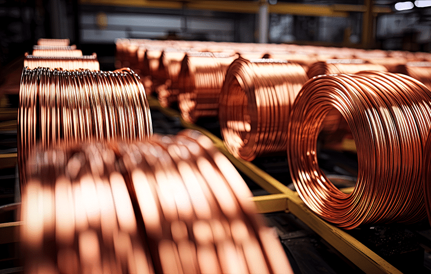 Copper wiring inventory image - complexity of managing copper price volatility