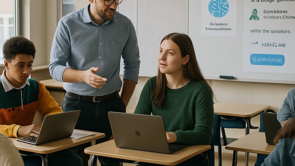 Seckinger High School's modern AI-focused classroom