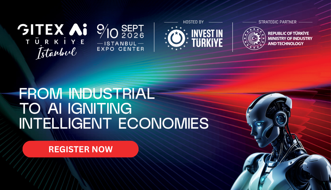 Banner for GITEX Ai Türkiye 2026 highlighting the event's global tech focus