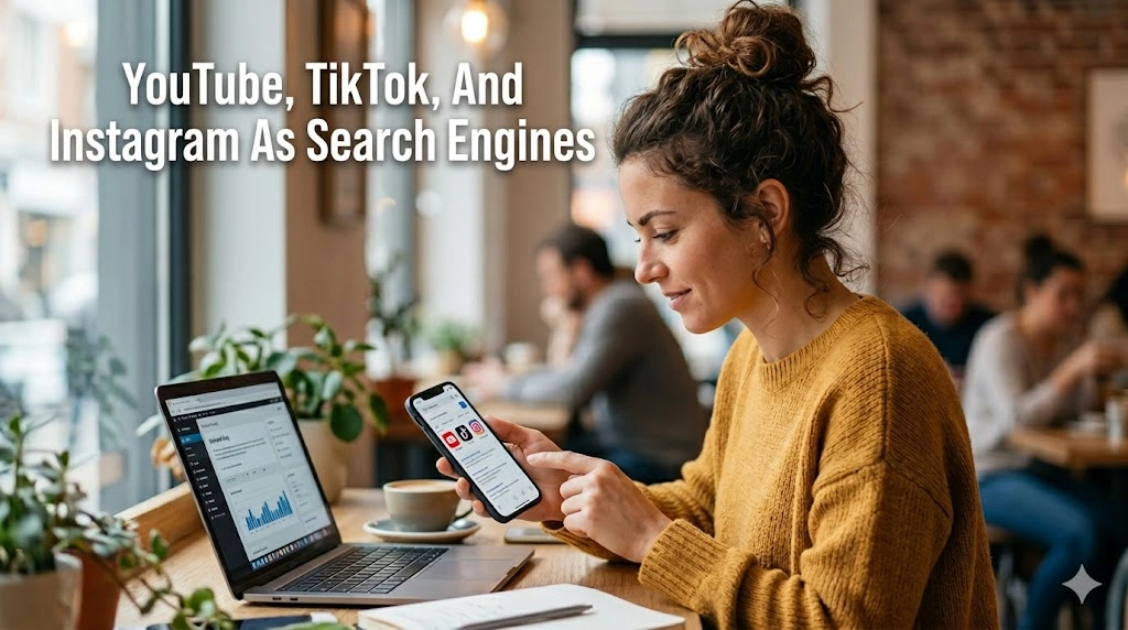 YouTube, TikTok, Instagram as Search Engines guide