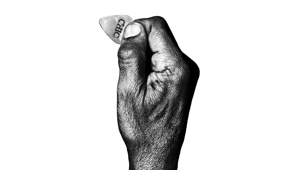 Platon's portrait of Nile Rodgers, featured in Abbey Road Music Photography Awards