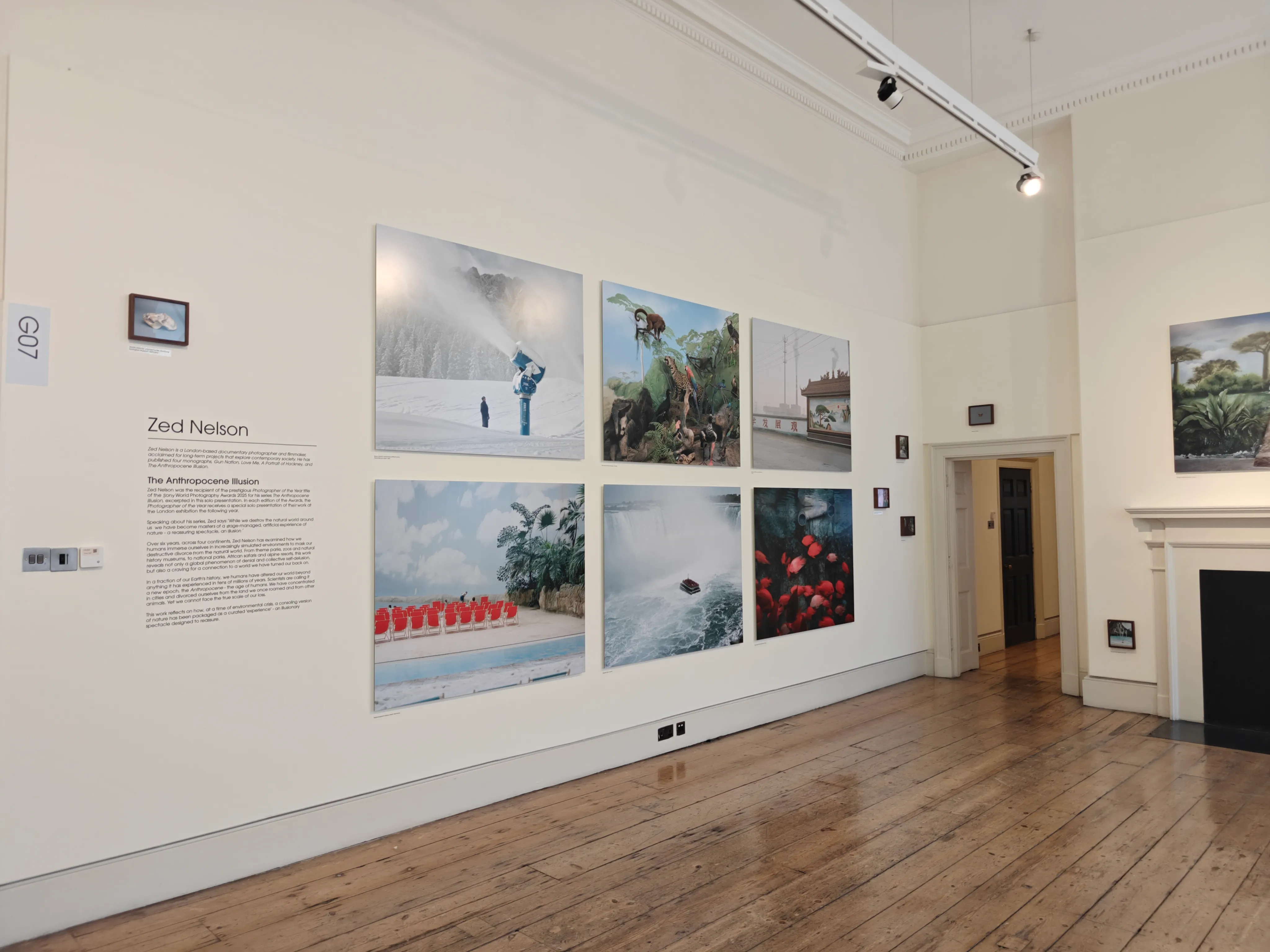 Exhibition image featuring Zed Nelson's work at the Street Photography Awards exhibition