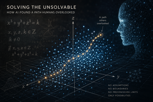 Conceptual diagram of the AI model that solved the math paper
