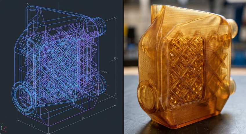 Industrial FDM 3D printer with advanced material handling system