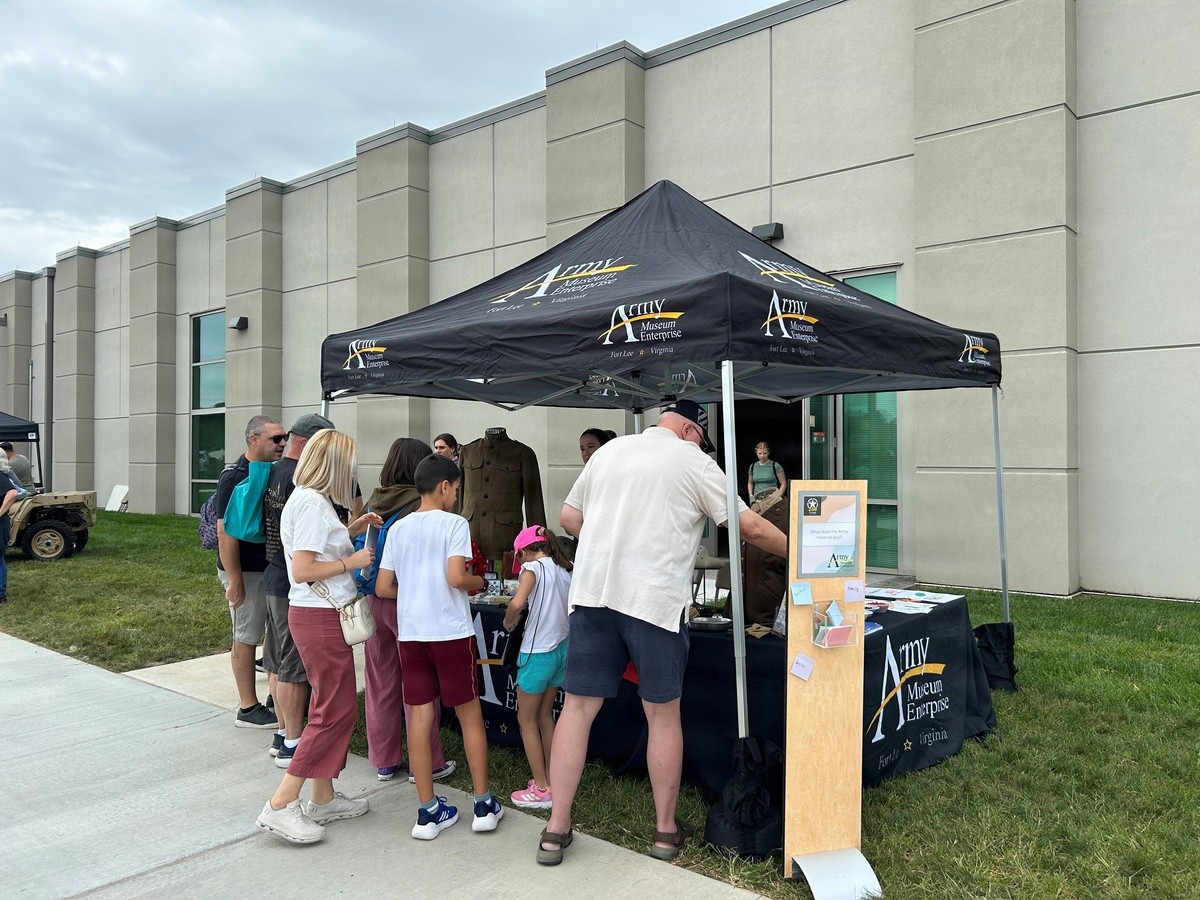 Fort Lee and Transportation Museum displays at the Army Expo