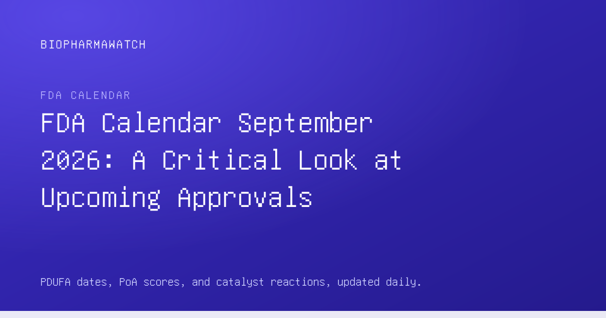 FDA Calendar September 2026 graphic