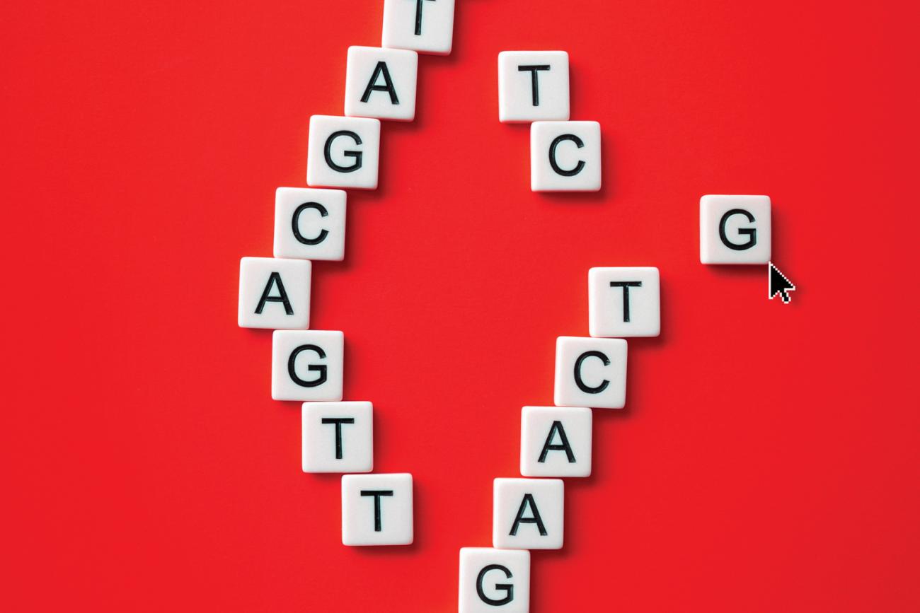 CRISPR gene editing illustrated as a molecular copyeditor for human DNA