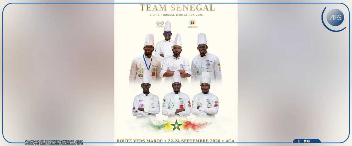Image of the Senegalese team members for the Bocuse d'Or Africa 2026 competition
