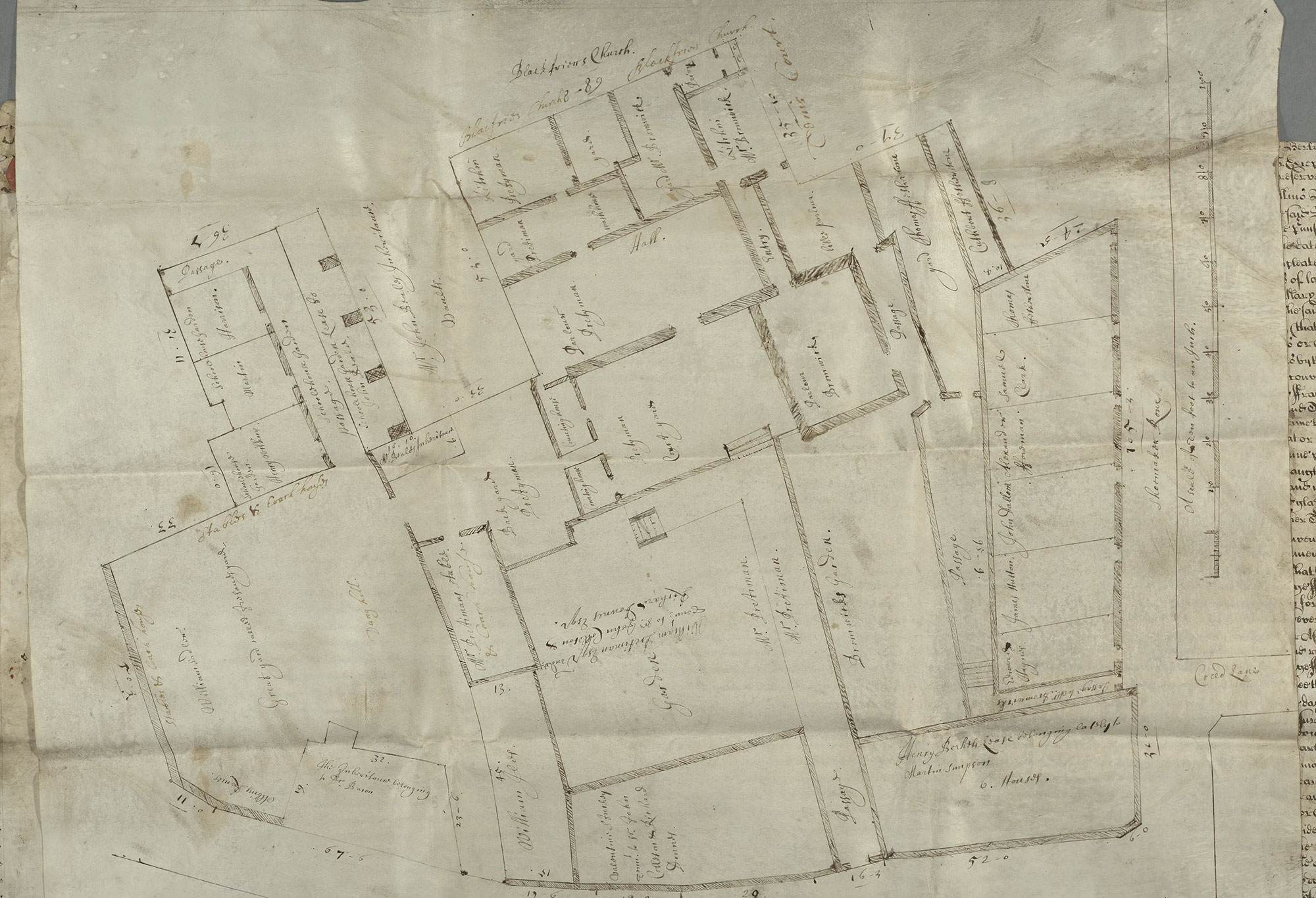 Property plan of the parish of St. Ann Blackfriars, City of London