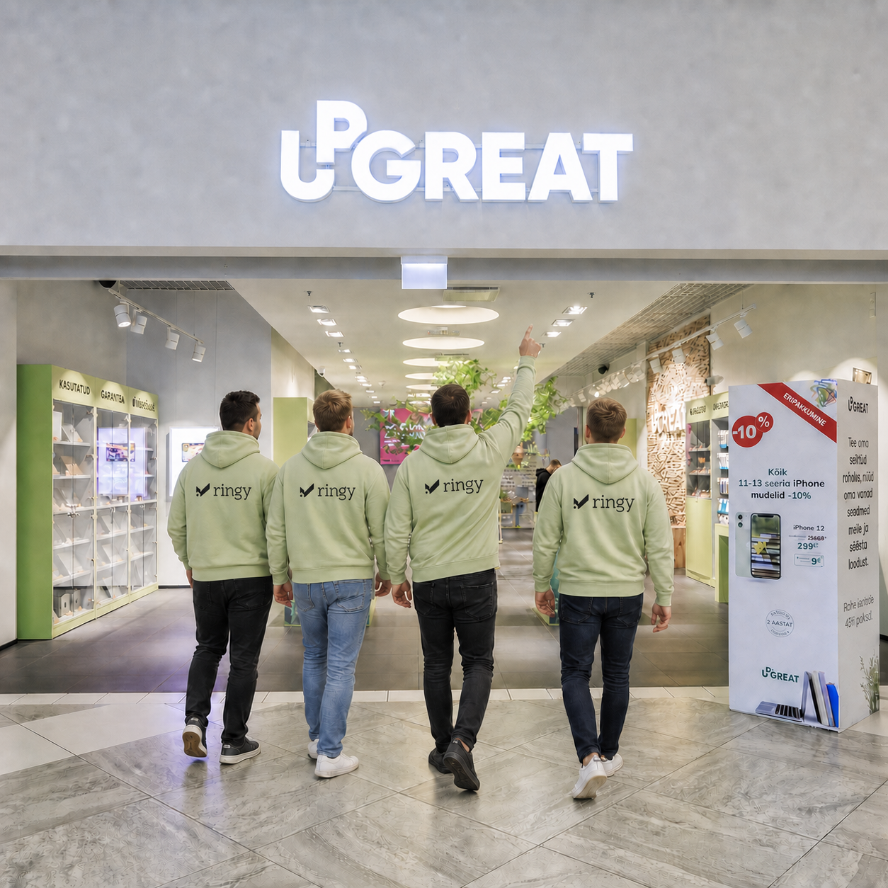 Ringy acquisition of UPGREAT in the refurbished-electronics market
