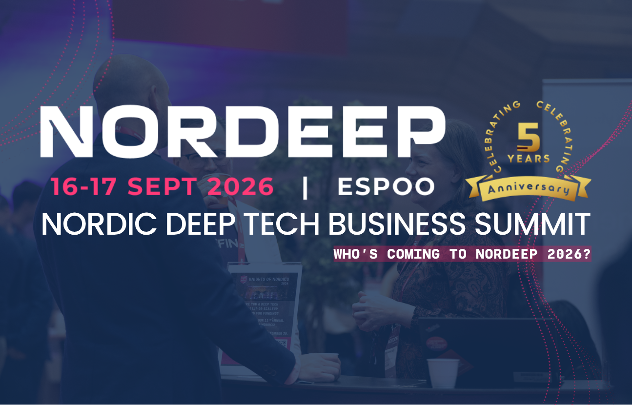 The NORDEEP 2026 lineup featuring elite deep tech startups heading to Espoo