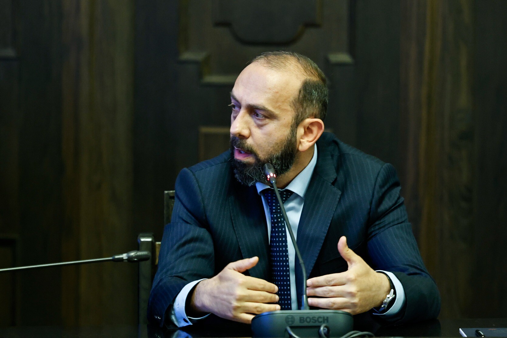 Nikol Pashinyan speaking about the peace agreement timeline