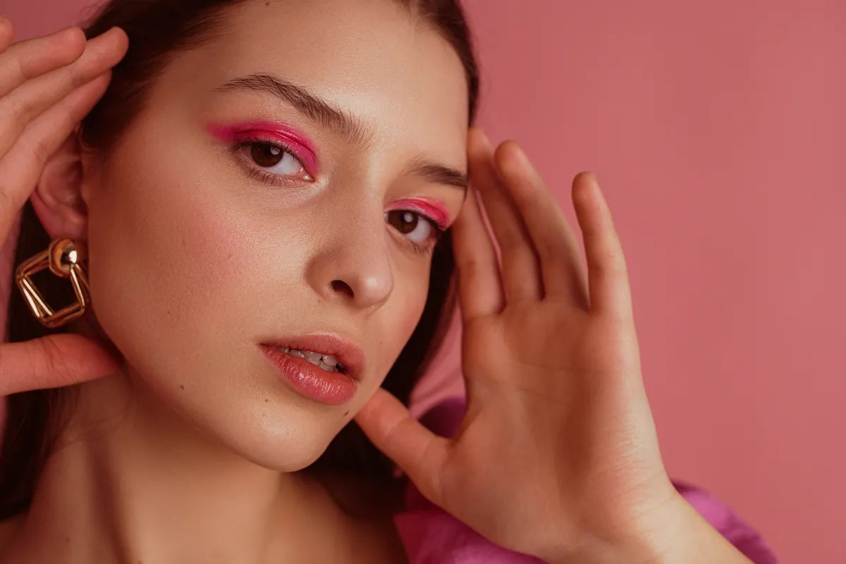 Woman applying makeup illustrating PFHxA ban