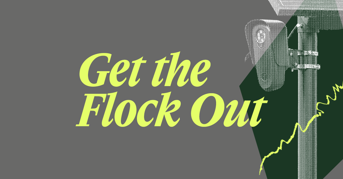 ACLU campaign banner for Get the Flock Out