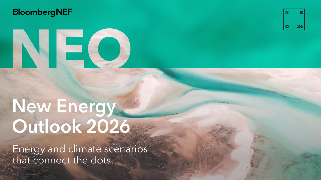 BloombergNEF New Energy Outlook 2026 cover