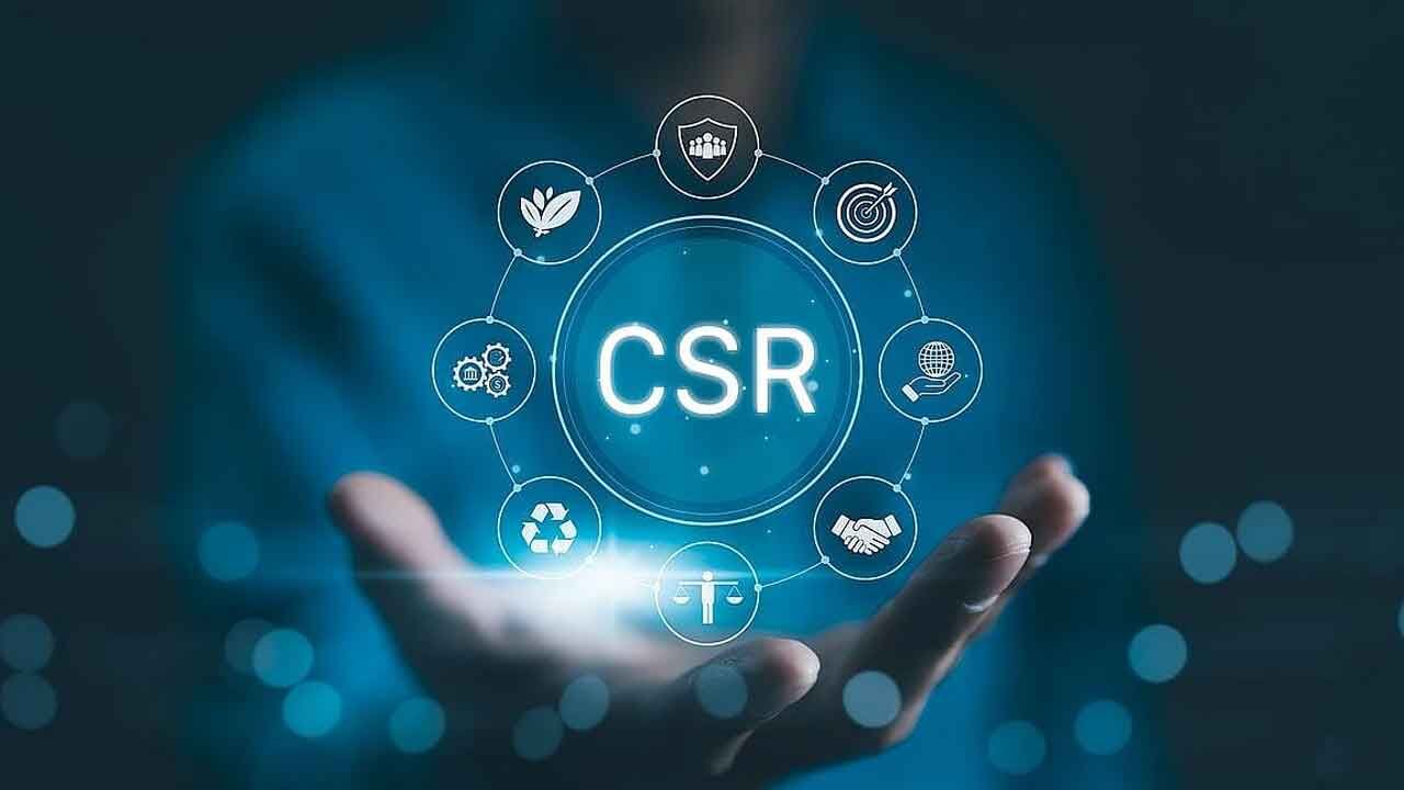 CSR funding mechanism infographic showing the flow from corporate budgets to impact enterprises