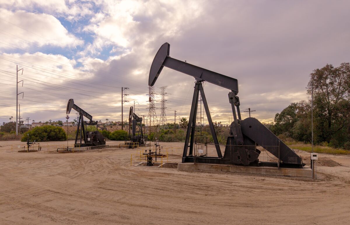 Financial charts indicating increased hedge fund activity in oil markets