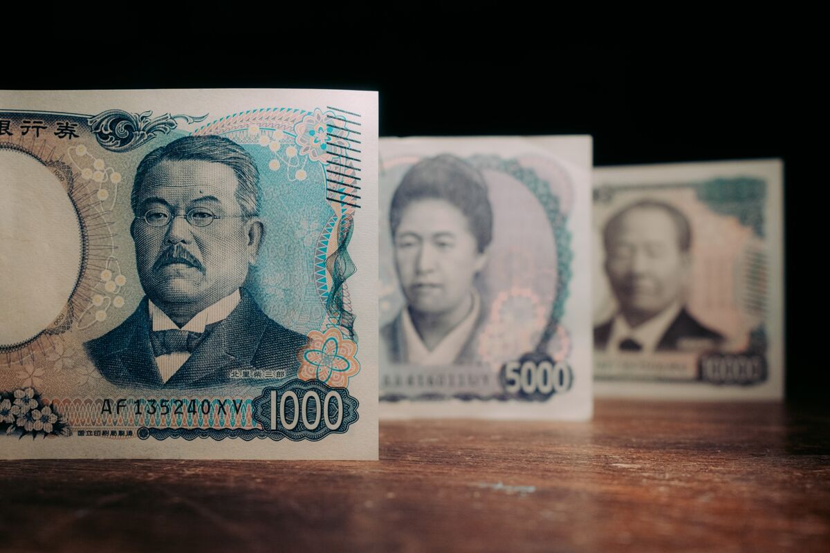 Bloomberg coverage image of yen currency trading
