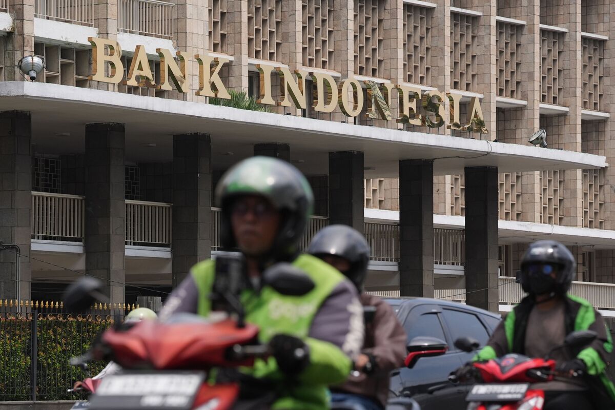 Rupiah banknotes displayed in Jakarta
