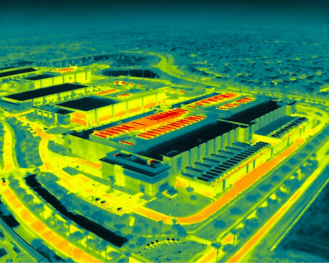 Data center facilities spreading heat pollution into surrounding cities