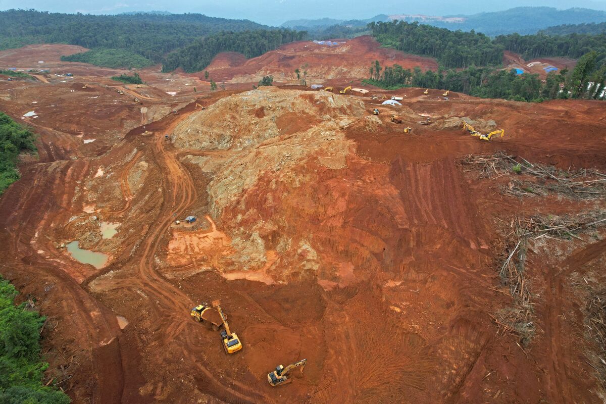 Nickel mine in Morowali Regency