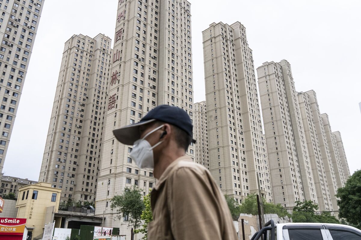 Chart showing China's home price trends