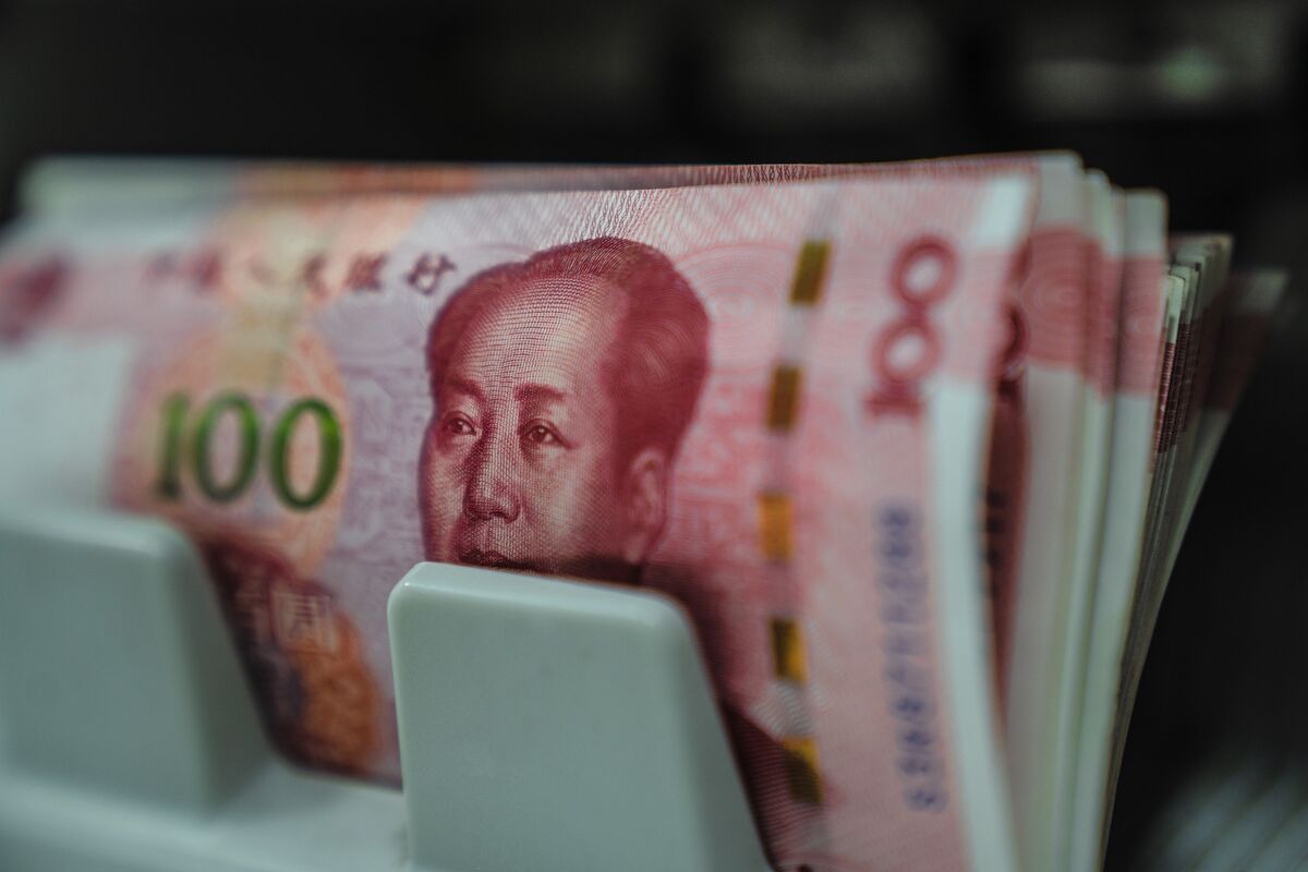Chart of China government bond yields hitting record lows
