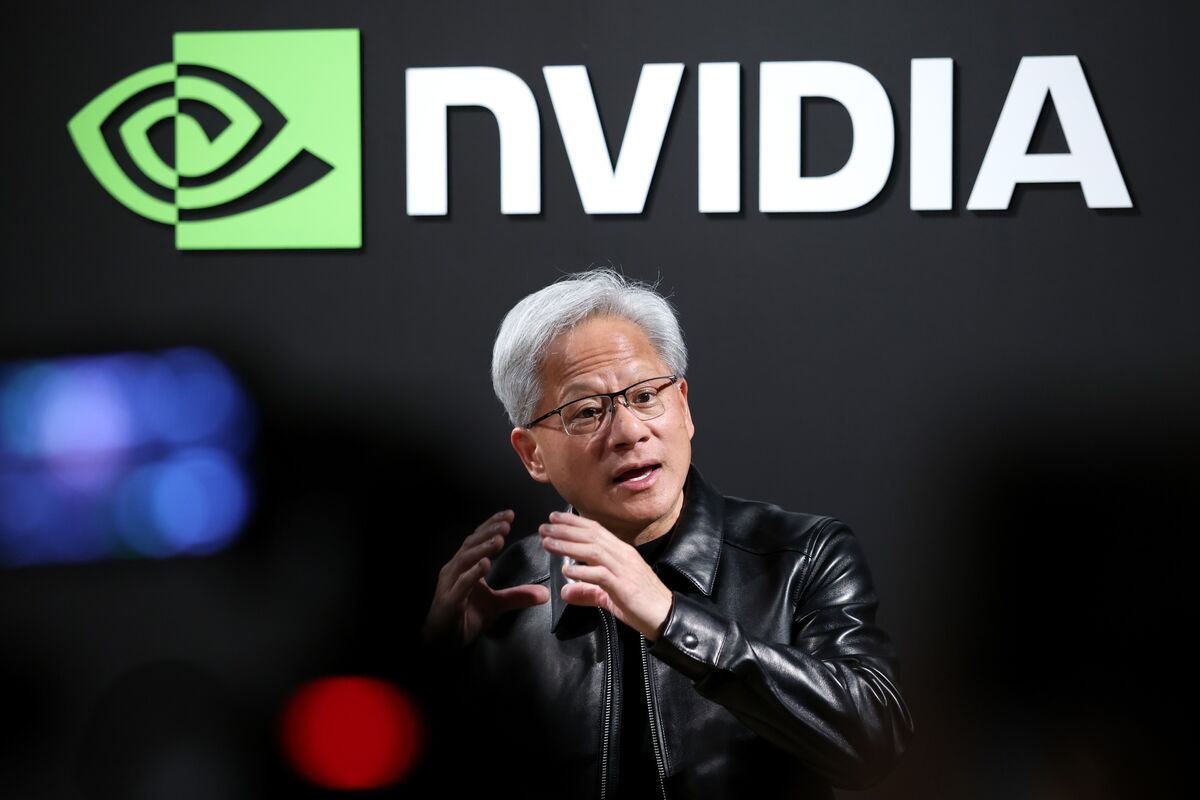 Nvidia logo on building