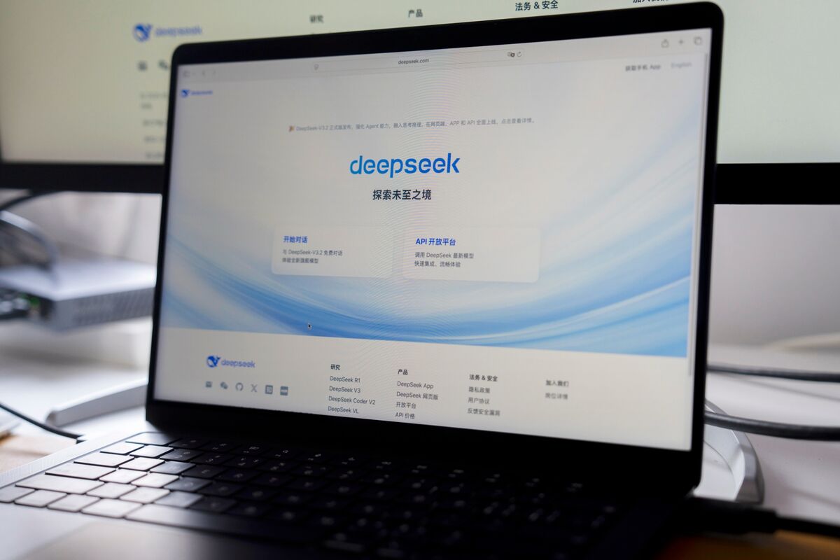 Bloomberg News Article about DeepSeek's new AI model