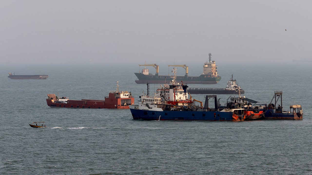 On-site image related to vessel attacks in the Hormuz Strait