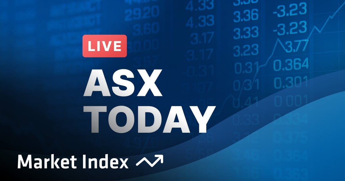 ASX 200 live market chart for Friday