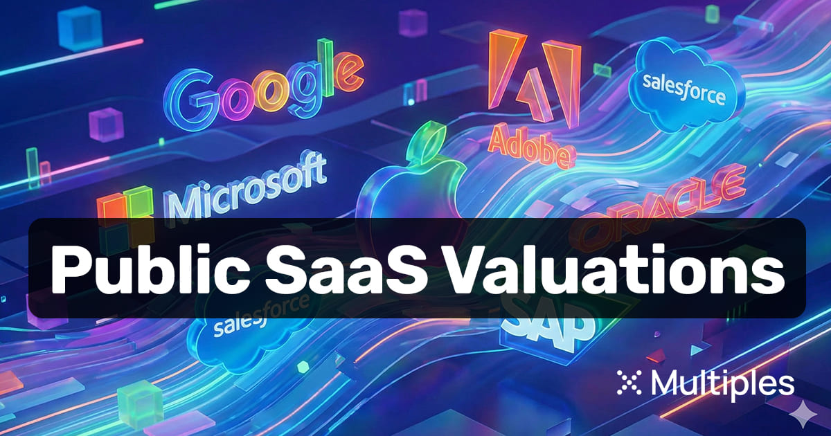May 2026 public software valuation multiples segmentation