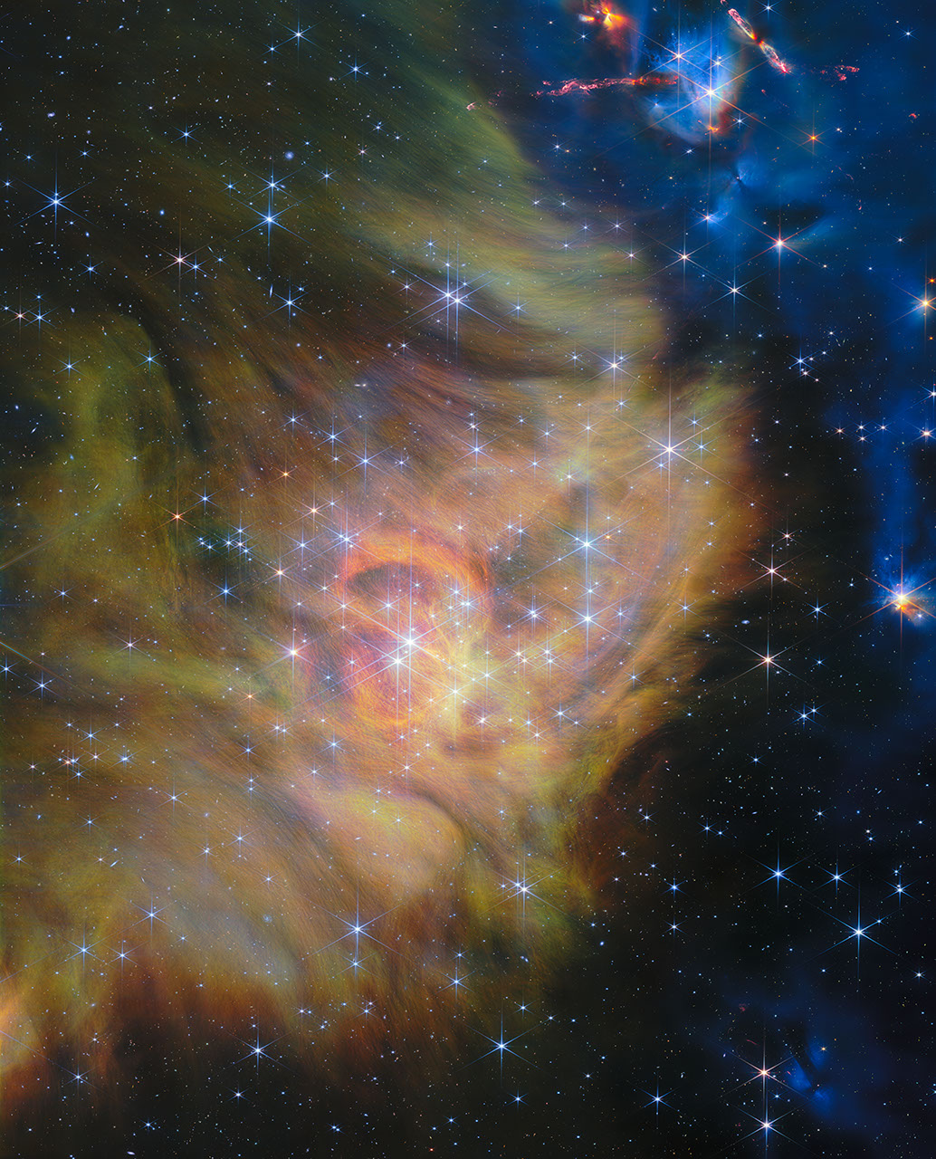 JWST image of star-forming region IC 348