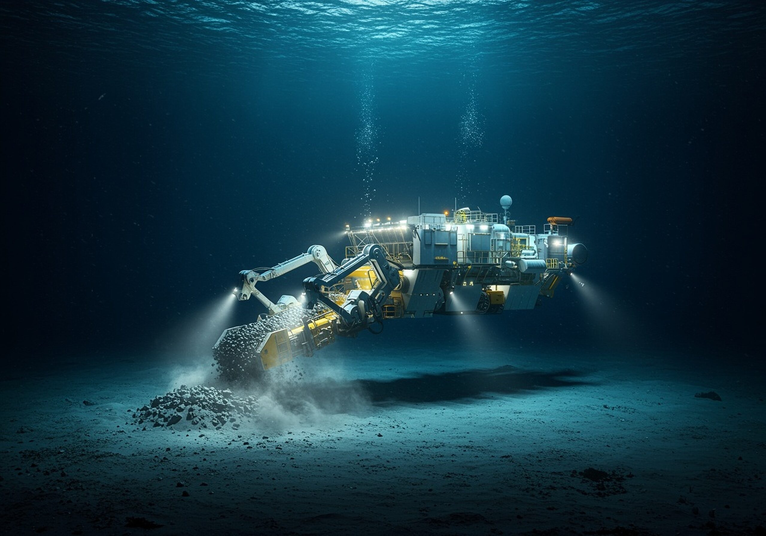 USCN news image of deep-sea mining equipment