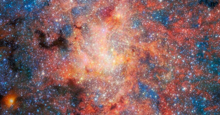 James Webb Space Telescope image associated with the distant black hole star discovery