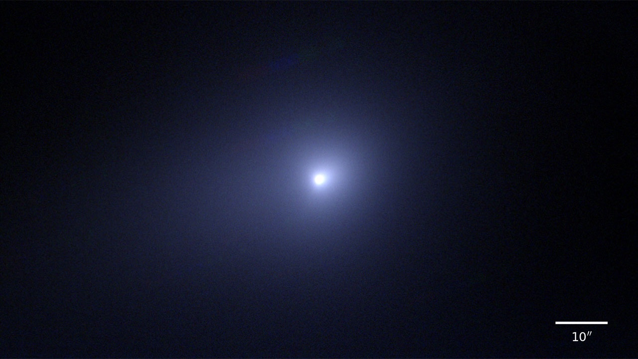 Subaru Telescope image of interstellar comet 3I/ATLAS showing composition changes after perihelion