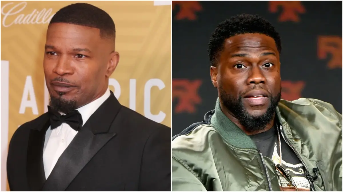 Jamie Foxx and Kevin Hart collage