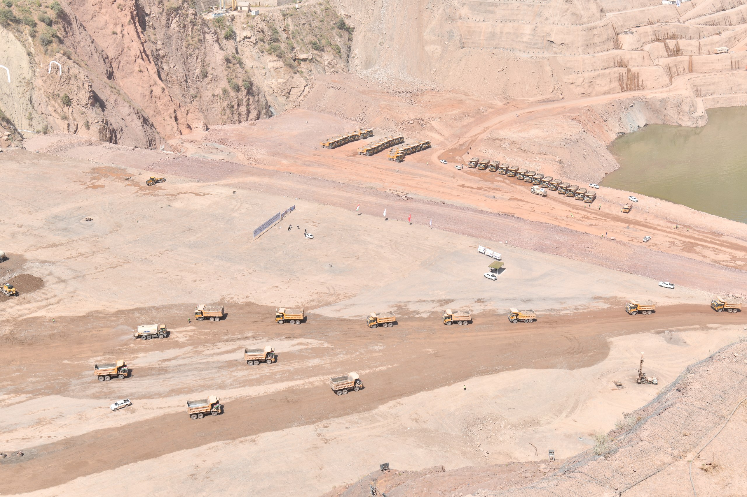 Rogun Dam Construction Progress