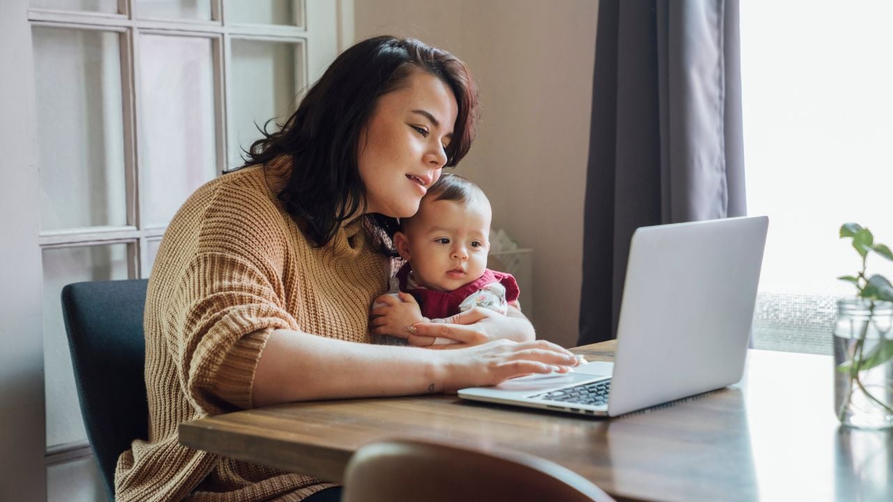 Parent researching child development information — Arizona PBS guide helps families find credible sources