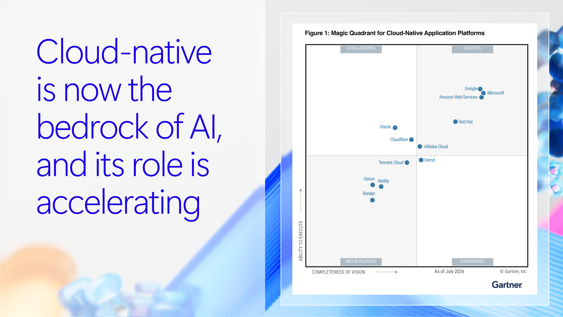 Microsoft Named Leader in 2026 Gartner Magic Quadrant for Cloud-Native App Platforms