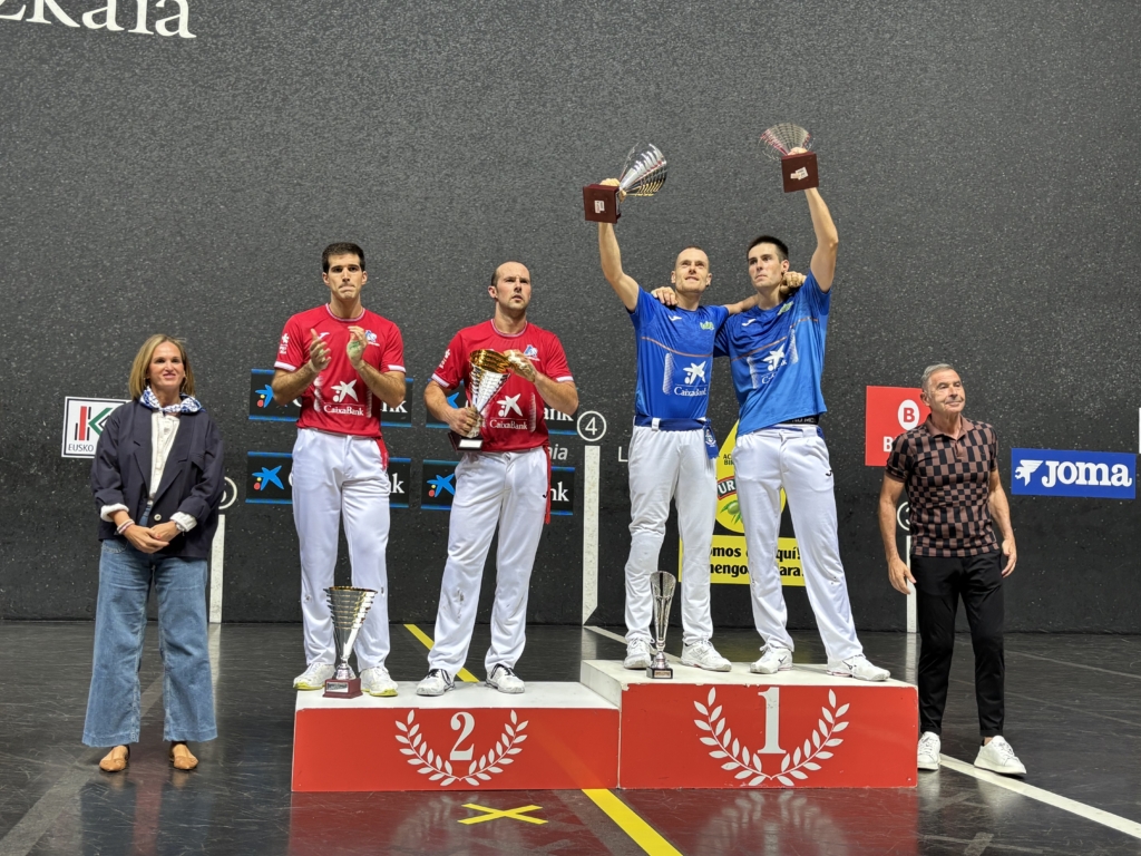 Podium of the Aste Nagusia 2026 winners